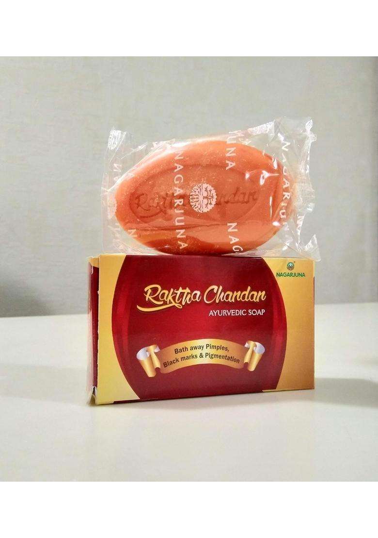 Nagarjuna Raktha Chandan Soap 75 g (Pack of 12) - Indya