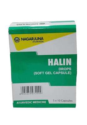 Nagarjuna Halin Drops (Soft Gel Capsule), 50 Count
