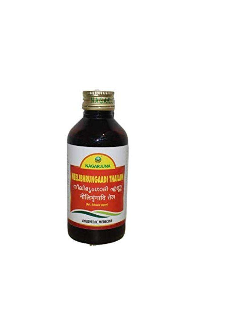 Nagarjuna Nili Bhrungaadi Thailam Bhringraj Oil 200 ml | Authentic Ayurvedic Formula - Indya