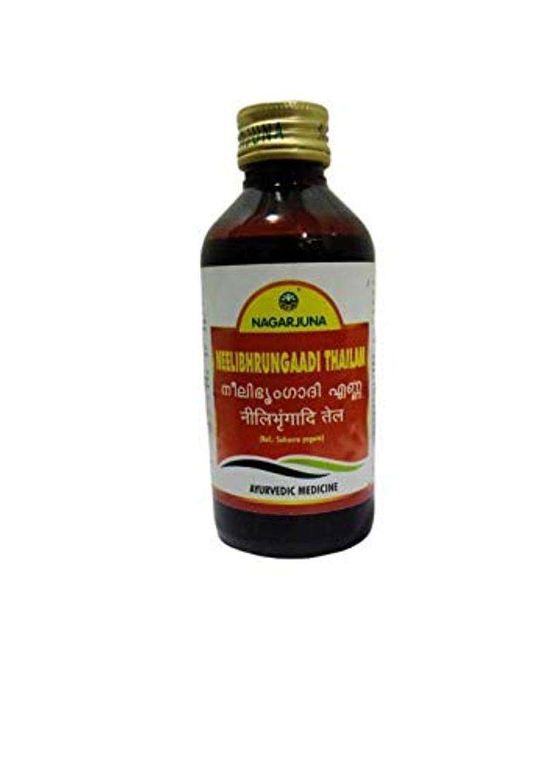 Nagarjuna Nili Bhrungaadi Thailam Bhringraj Oil 200 ml | Authentic Ayurvedic Formula - Indya