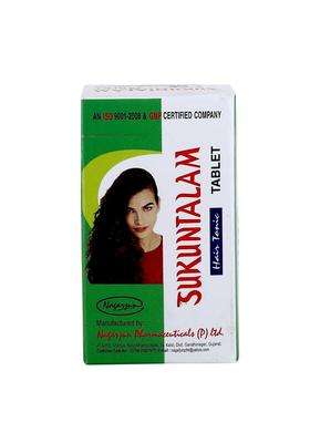 Nagarjuna Nagarjun Sukuntalam Tablet Hair Tonic, Standard, Multi, Ayurvedic Medicine, 60 Count | Authentic Traditional Formula