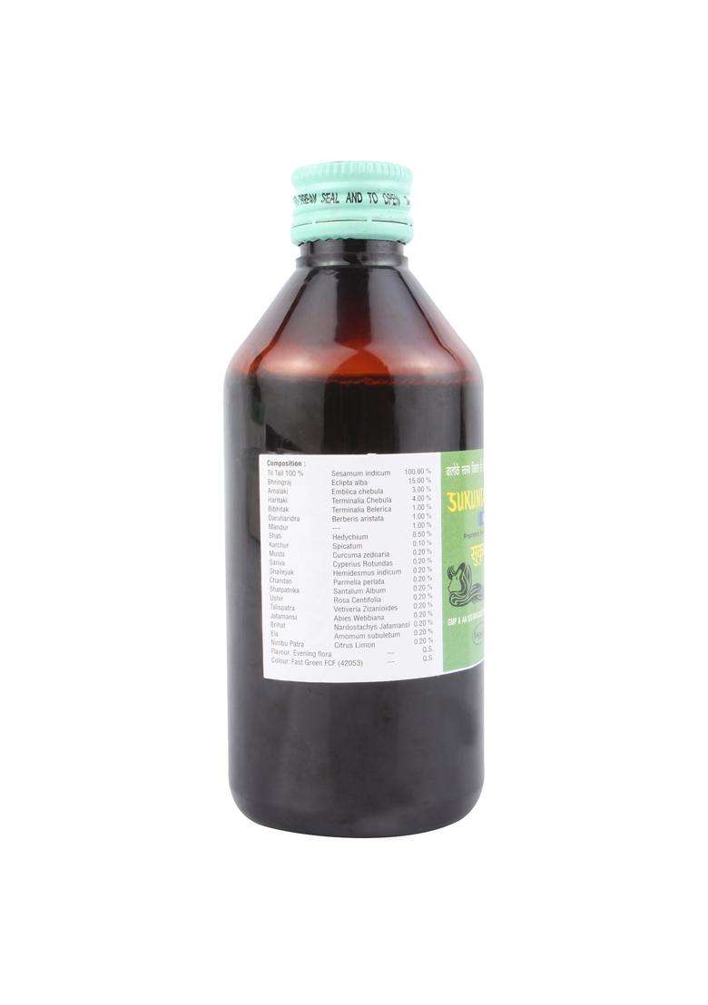 Nagarjuna Nagarjun Sukuntalam Tailam Oil (200 ml) | Authentic Ayurvedic Formula - Indya