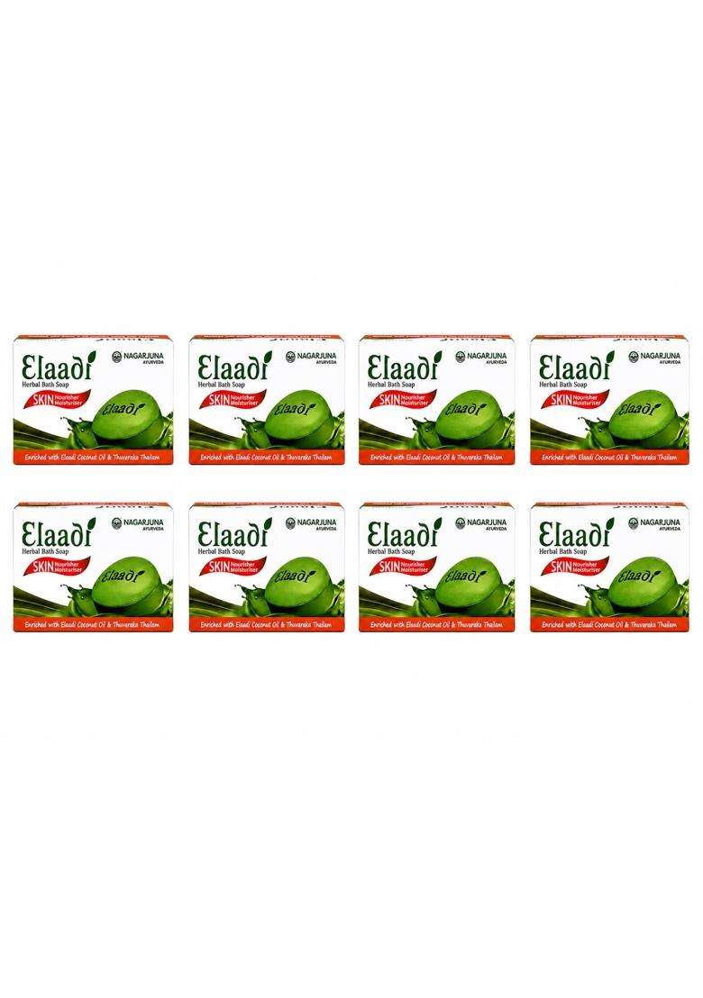Nagarjuna Ayurveda Elaadi Soap Bar, Herbal Bathing Soap for Clean and Refreshed Skin, Suitable for Regular Use 75 g | Authentic Traditional Formula - Indya