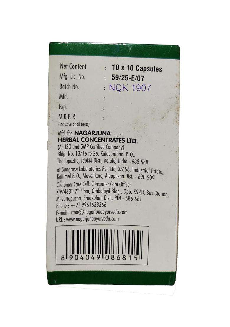 Nagarjuna Kerala Ksheerabala 101 Avarthi 100 Tab (Pack of 4) - Indya