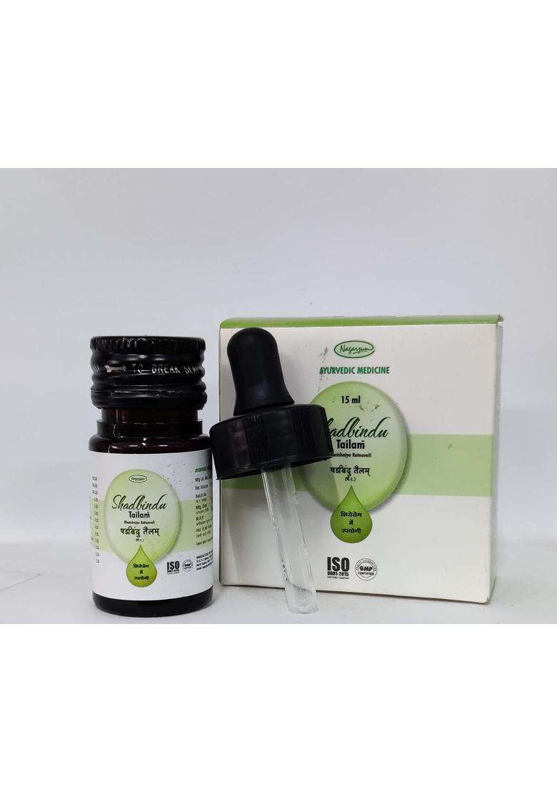Nagarjuna Nagarjun Shadbindu Tailam Each of 15 ml (Pack of 5) | Authentic Ayurvedic Formula - Indya