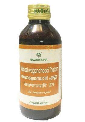 Nagarjuna Balaashwagandhaadi Thailam 200 ml with Free Pachak Methi | Authentic Ayurvedic Formula