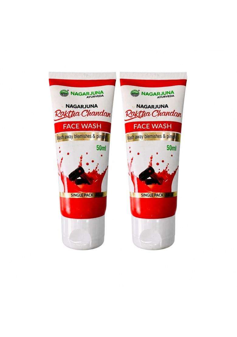 Nagarjuna Rakthachandanam Face Wash 50 ml (Pack of 2) - Indya