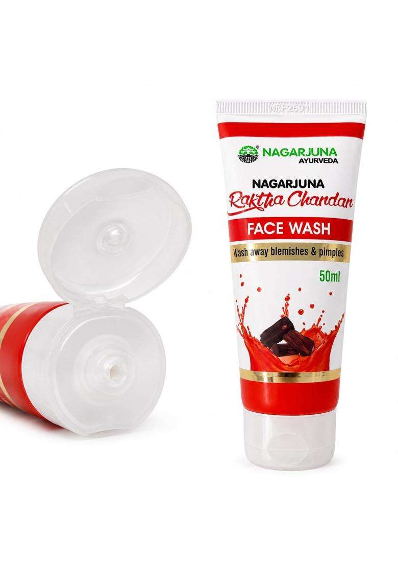 Nagarjuna Rakthachandanam Face Wash 50 ml (Pack of 2) - Indya