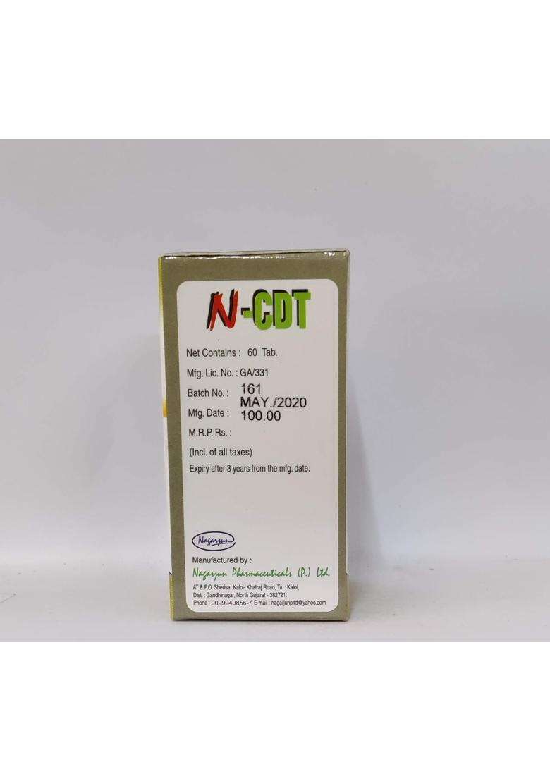 Nagarjuna N-CDT Tablet for acidity, indegation problem Each of 60tab. (Pack of 2) - Indya
