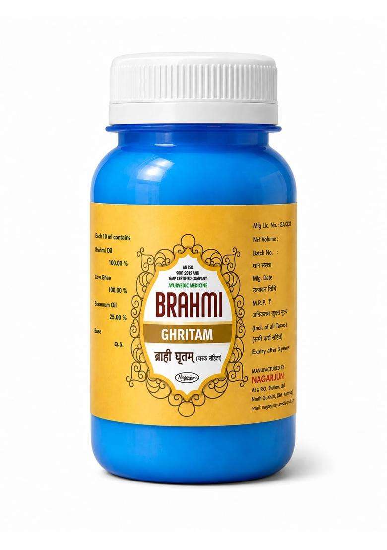 Nagarjuna Nagarjun Brahmi Ghritam 100 g (Pack of 2) | Authentic Ayurvedic Formula - Indya