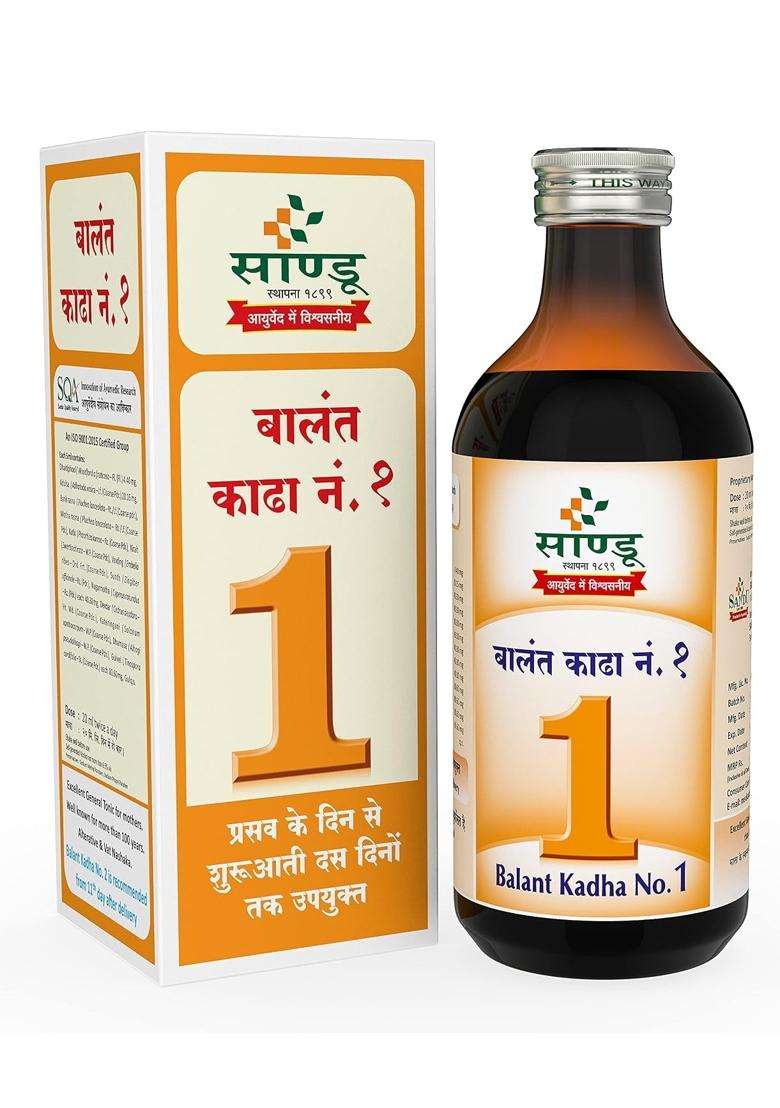 Sandu Pharmaceuticals Ltd Balant Kadha No.1 200 ml | Authentic Traditional Formula | Ayurvedic Post Delivery Tonic - Indya