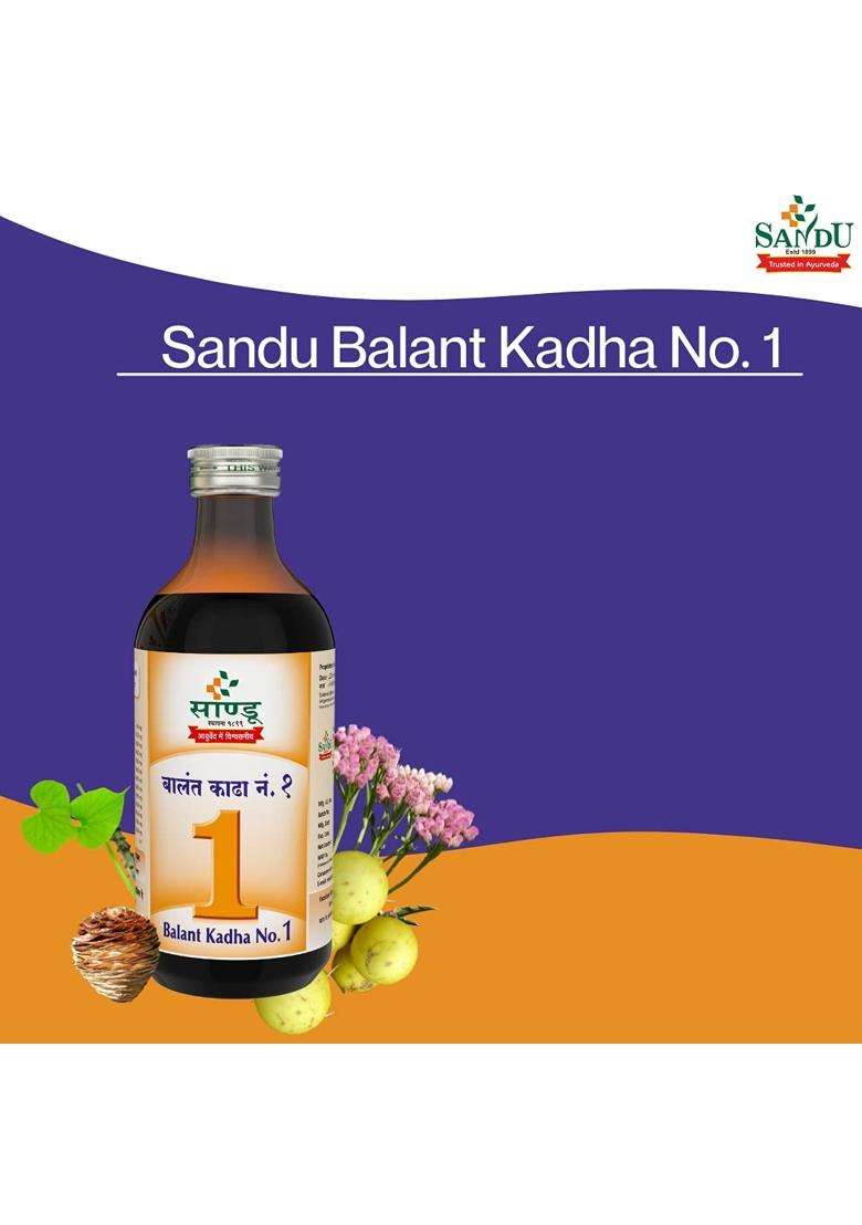 Sandu Pharmaceuticals Ltd Balant Kadha No.1 200 ml | Authentic Traditional Formula | Ayurvedic Post Delivery Tonic - Indya