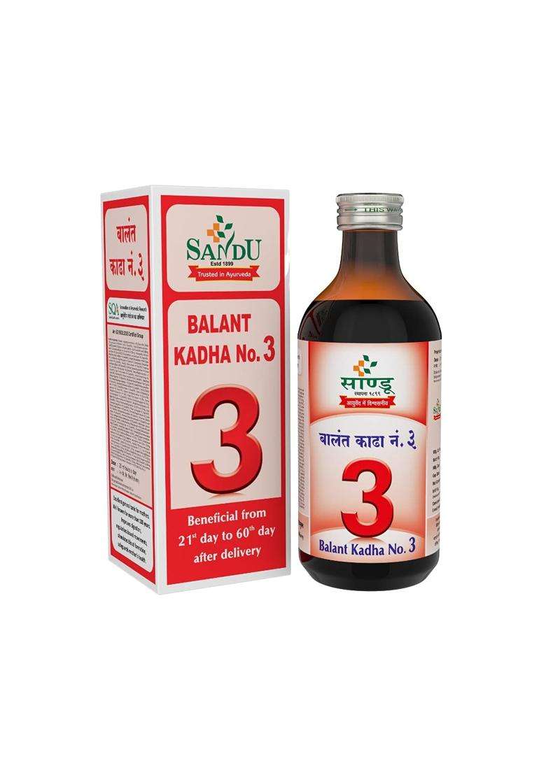 Sandu Pharmaceuticals Ltd Balant Kadha No 3 (200Mls) | Authentic Traditional Formula - Indya