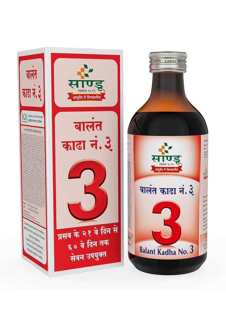 Sandu Pharmaceuticals Ltd Balant Kadha No 3 (200Mls) | Authentic Traditional Formula - Indya