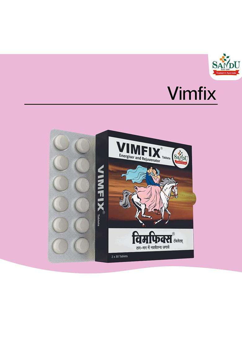Sandu Vimfix � 60 Tabs | Authentic Traditional Formula | Ayurvedic Tablets for Vigour and Vitality - Indya