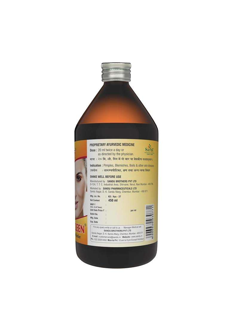 Sandu Hemocleen 450 ml | For Excellent Blood Purifier (450 ml Liquid) - Indya