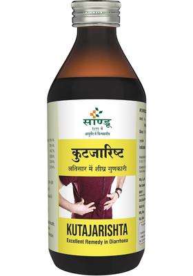 Sandu Kutajarishta 200 ml | Authentic Traditional Formula | Best Ayurvedic Medicine for Diarrhoea, Dysentery & IBS