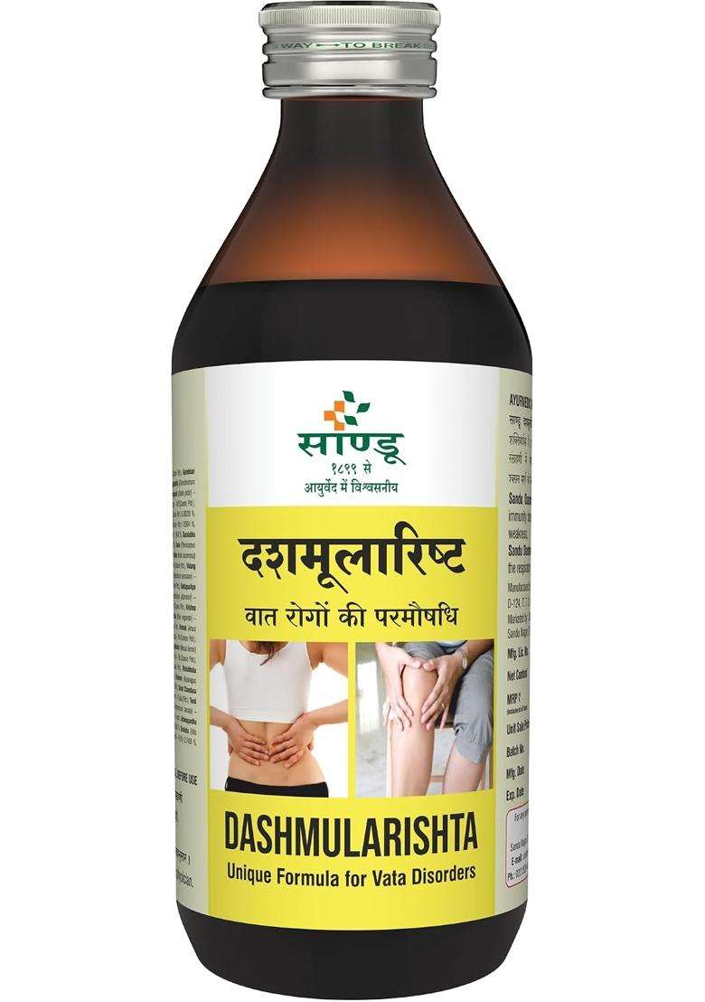 Sandu Dashmularishta (200 ml) | Authentic Ayurvedic Formula - Indya