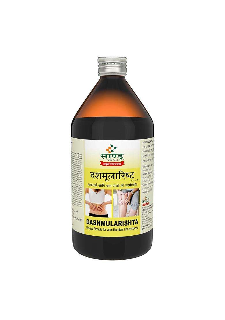 Sandu Dashmularishta (450 ml) | Authentic Ayurvedic Formula - Indya