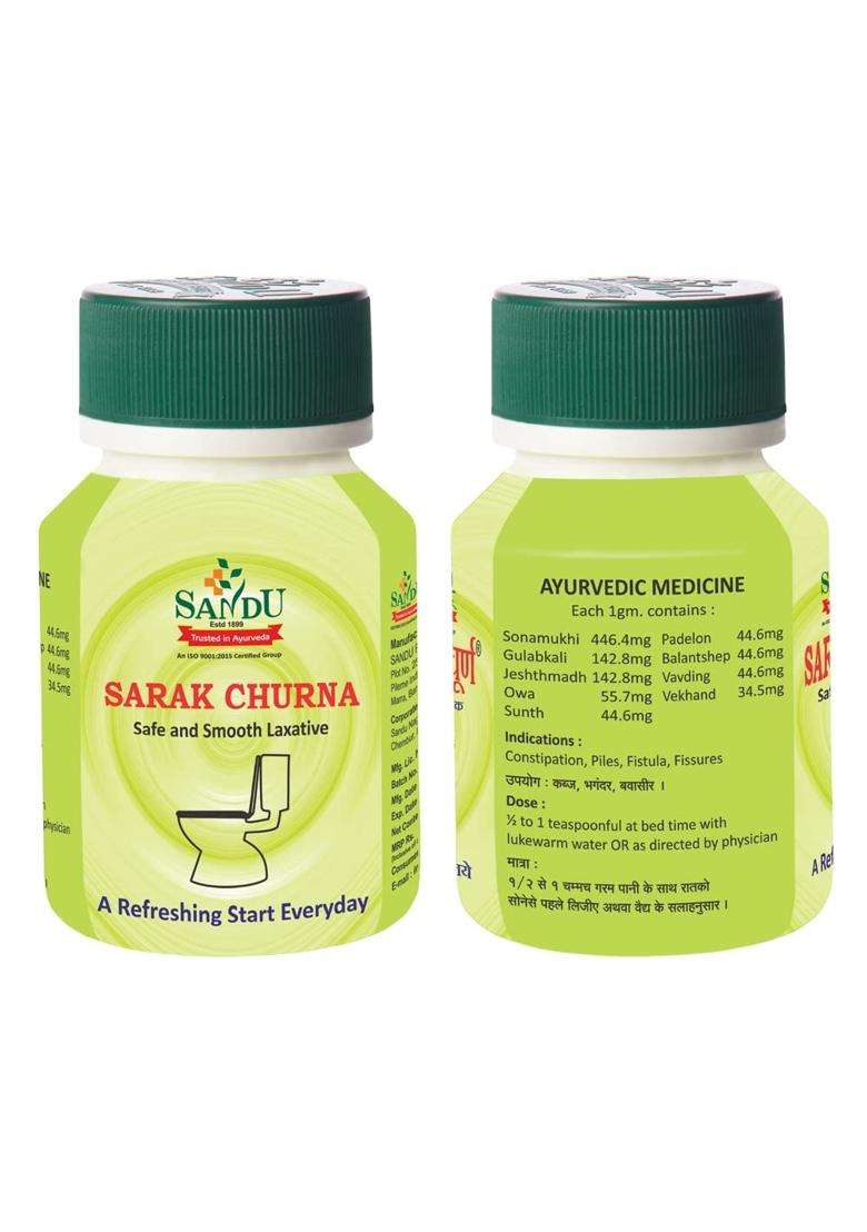 Sandu Sarak Churna 50 g (Pack of 2) | Authentic Ayurvedic Formula - Indya