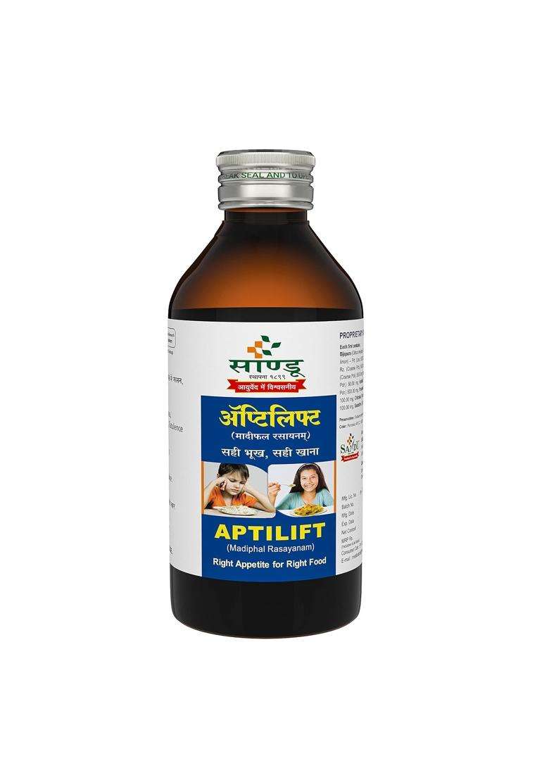 Sandu Aptilift 200 ml | Authentic Traditional Formula | Best Ayurvedic Appetizer & Digestive Tonic - Indya