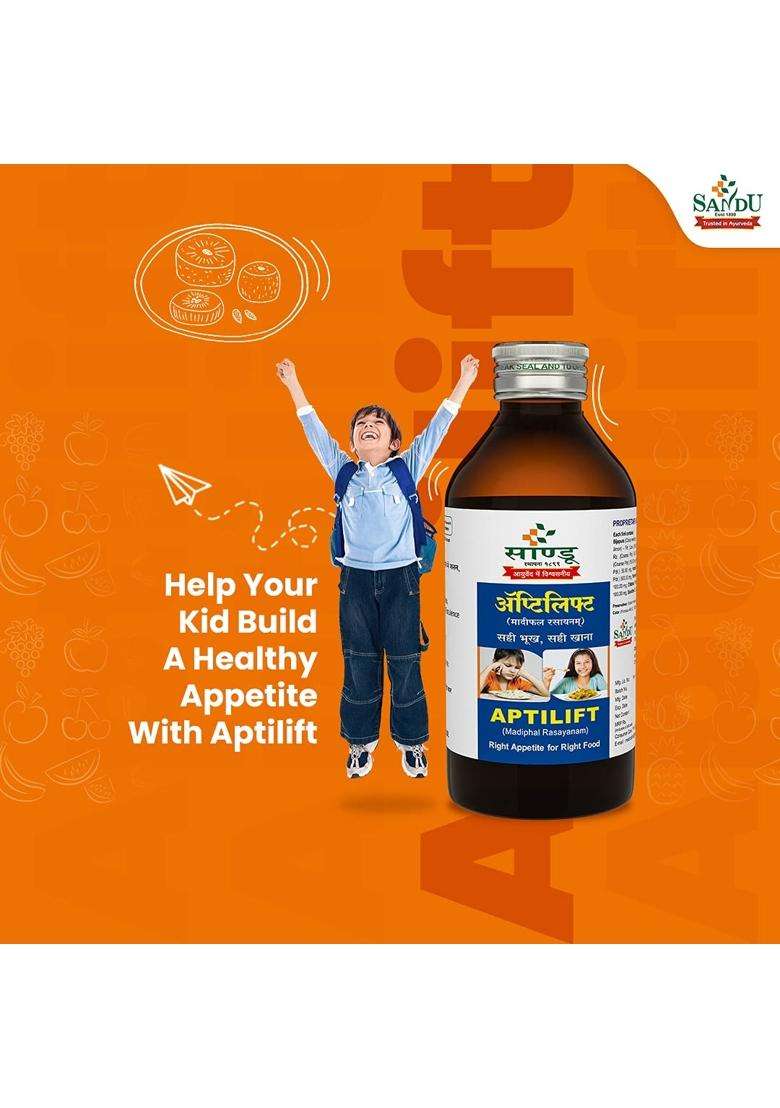 Sandu Aptilift 200 ml | Authentic Traditional Formula | Best Ayurvedic Appetizer & Digestive Tonic - Indya