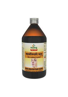 Sandu Mahamanjishthadi Kadha 450 ml | Authentic Traditional Formula | Formula of Choice in Eczema, Psoriasis & Other Skin Disorders