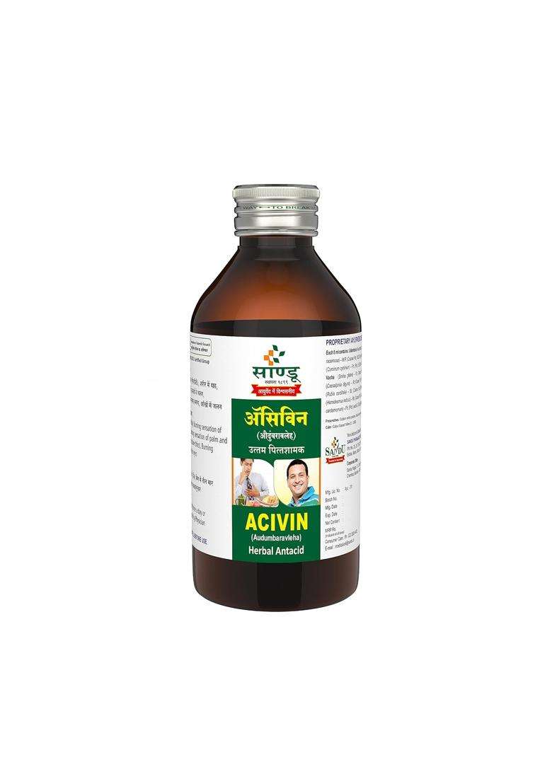 Sandu Ayurvedic Acivin (200 ml) | Authentic Traditional Formula | Syrup - Indya