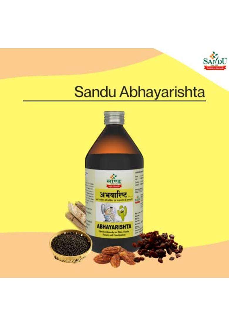 Sandu Abhayarishta (200 ml) | Authentic Ayurvedic Formula - Indya