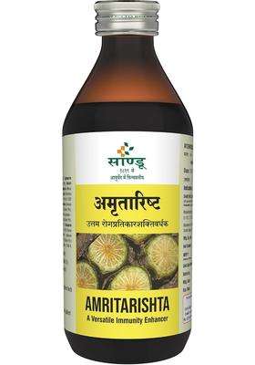 Sandu Amritarishta (200 ml) | Authentic Ayurvedic Formula | Immunity Booster | For Body Pain & Fatigue