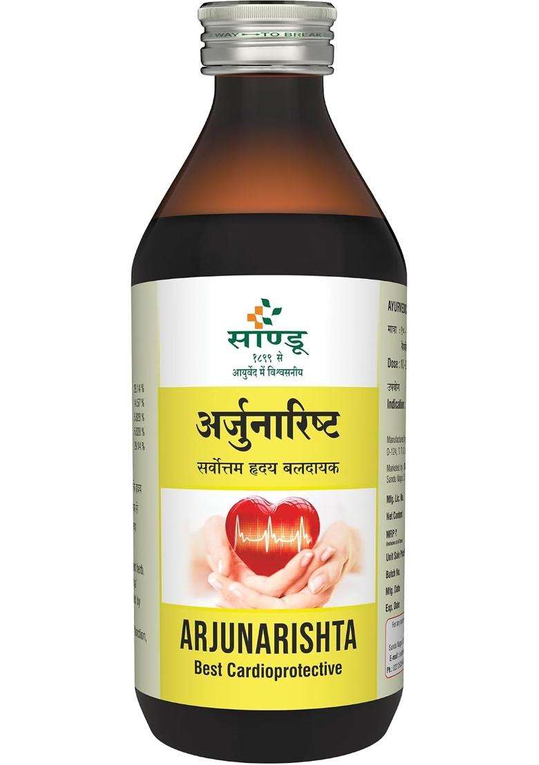 Sandu Arjunarishta (200 ml) | Authentic Ayurvedic Formula - Indya