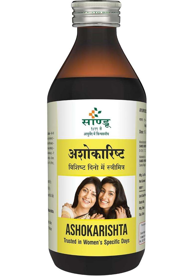 Sandu Ashokarishta 200 ml | Authentic Ayurvedic Formula - Indya