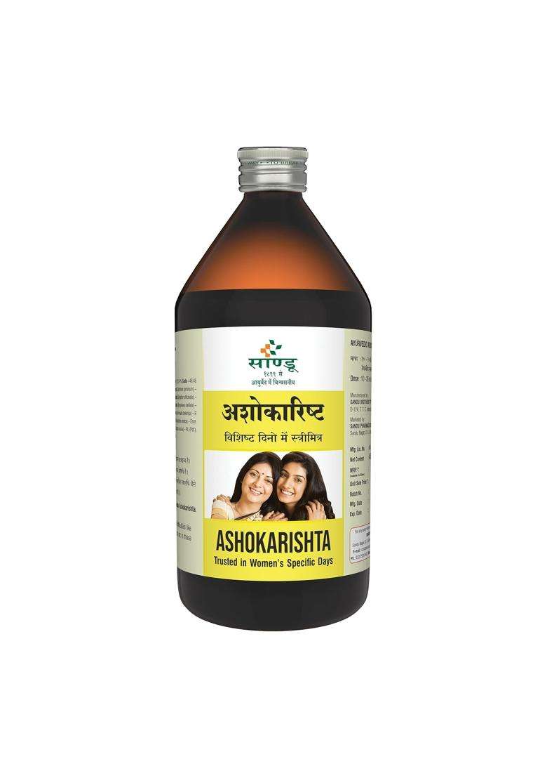 Sandu Ashokarishta (450 ml) | Authentic Ayurvedic Formula | Liquid - Indya