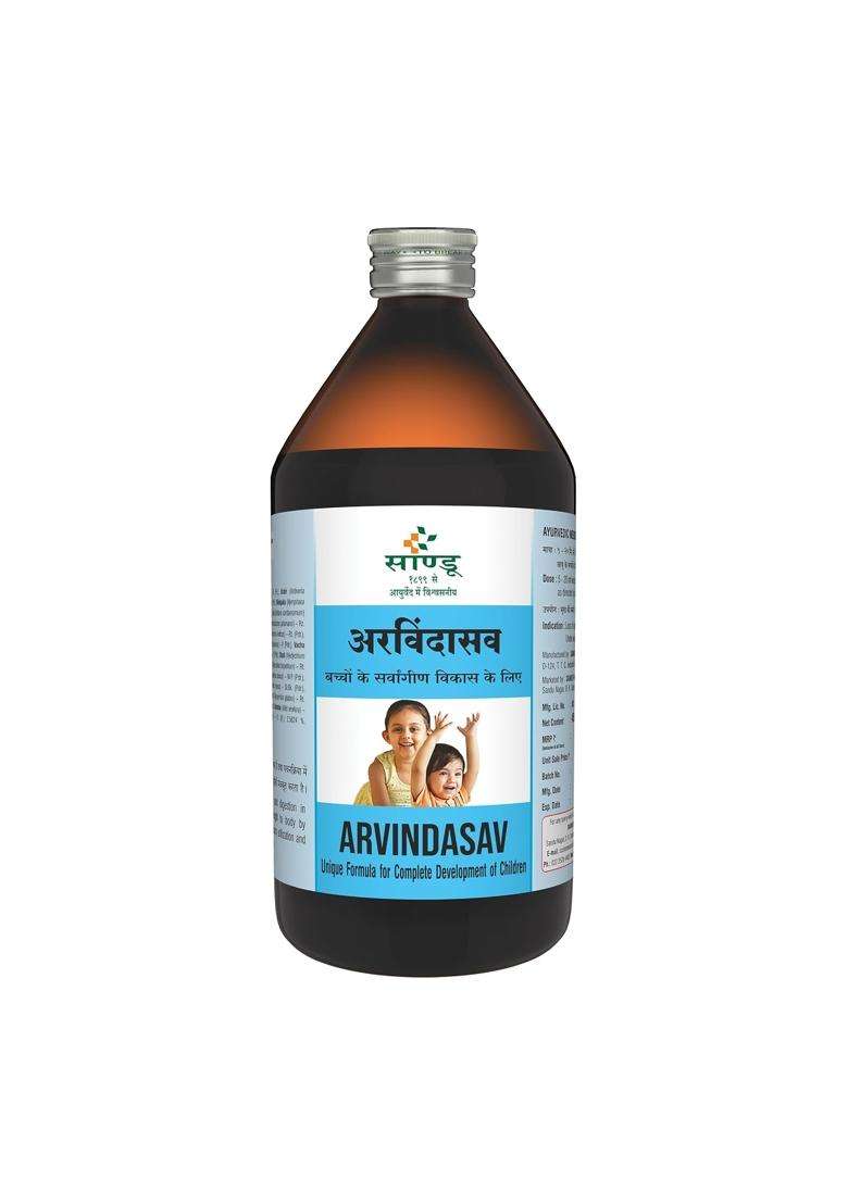 Sandu Arvindasav 450 ml | Authentic Ayurvedic Formula | Classical Paediatric Tonic - Indya