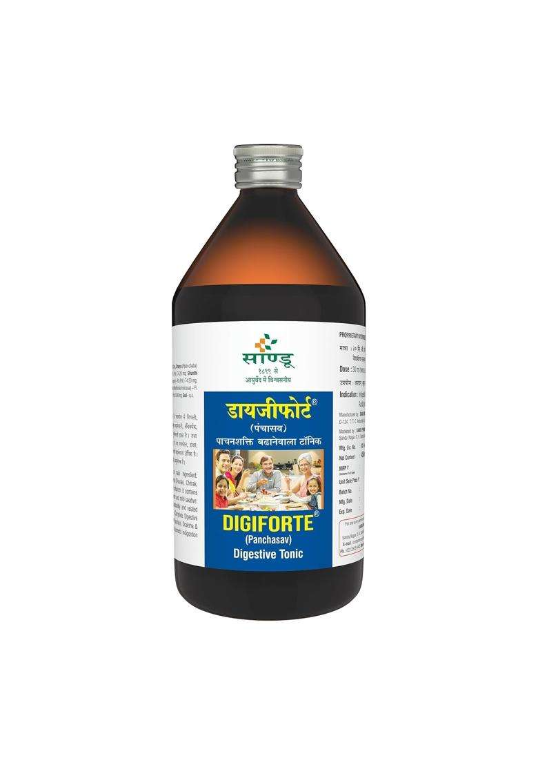 Sandu Digiforte (Sandu Panchasav) 450 ml | Authentic Traditional Formula | Best Ayurvedic Medicine To Improve Digestion - Indya