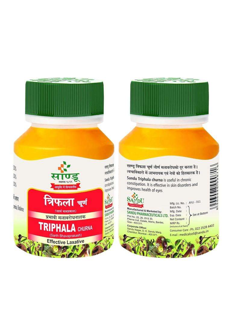 Sandu Triphala Churna 100 g (Pack of 2) | Authentic Ayurvedic Formula - Indya
