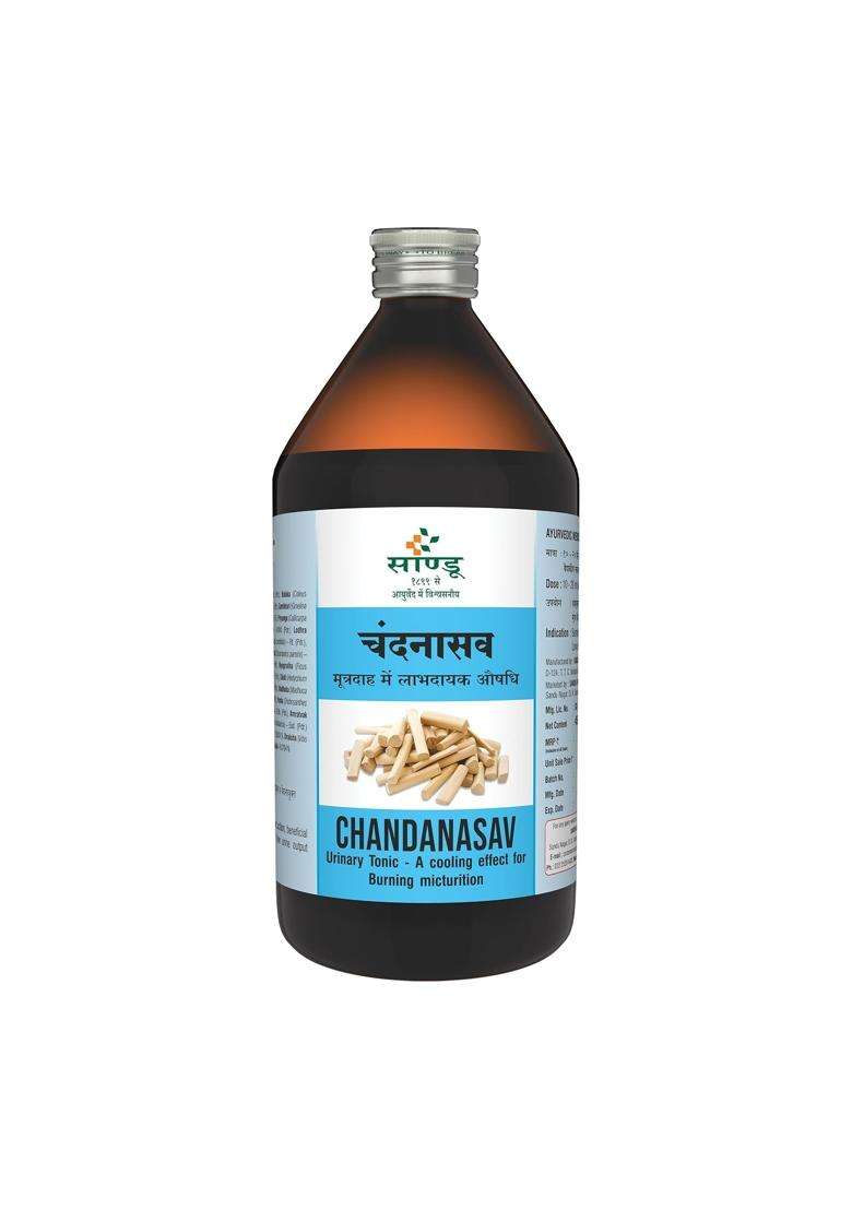 Sandu Chandanasav 450 ml | Authentic Traditional Formula | Ayurvedic Medicine for Urinary Problems - Indya