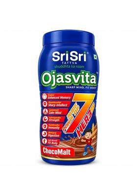 Sri Sri Tattva Ojasvita ChocoMalt Herbal Health Drink 1 kg Pet Jar (1kg) | Authentic Traditional Formula | Chocolate Malt Flavour