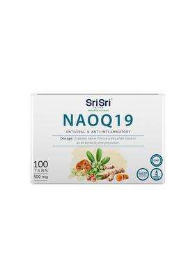 Sri Sri Tattva NAOQ19 Ayurvedic Tablets 500mg | Authentic Traditional Formula | Ayurvedic Proprietary Formula with 19 Herbal Ingredients