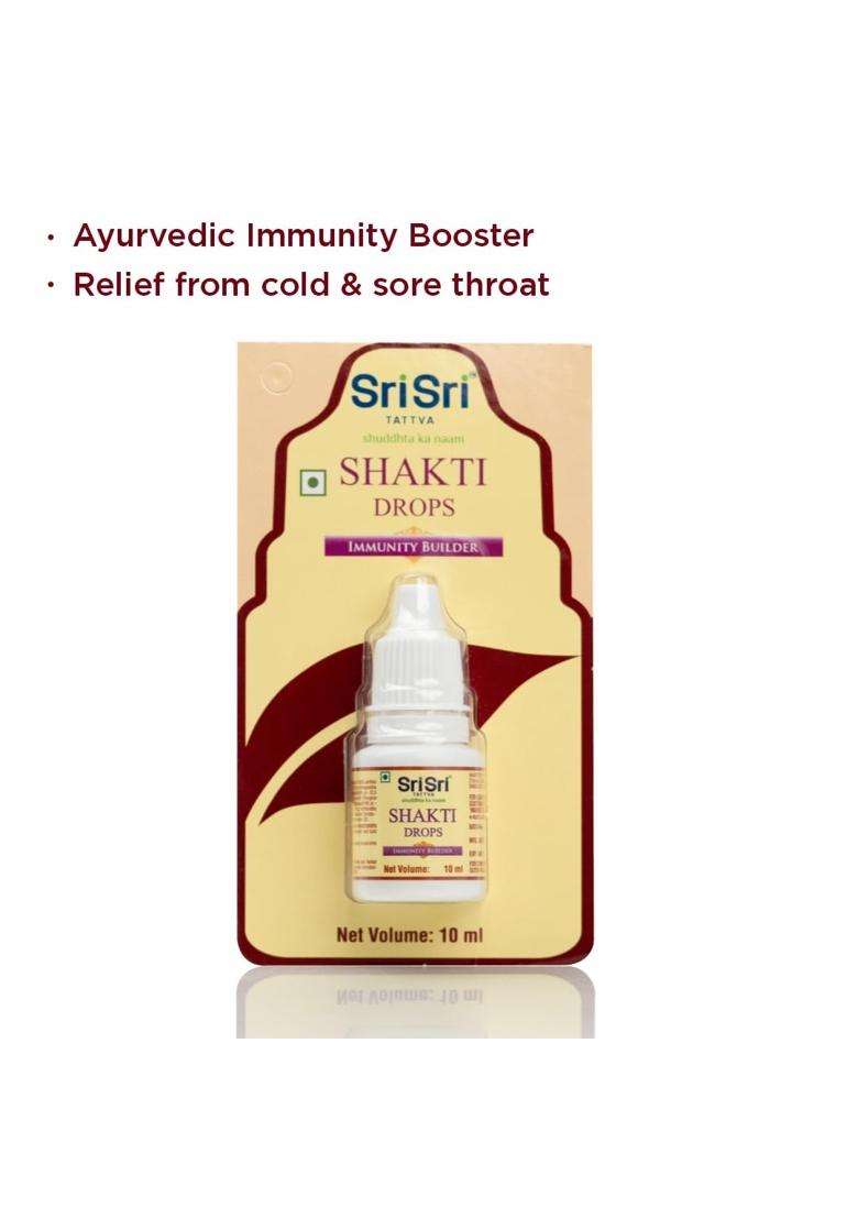 Sri Sri Tattva Shakti Drops 10 ml (Pack of 4) | Authentic Traditional Formula | Ayurvedic Immunity Booster For Adults & Kids - Indya