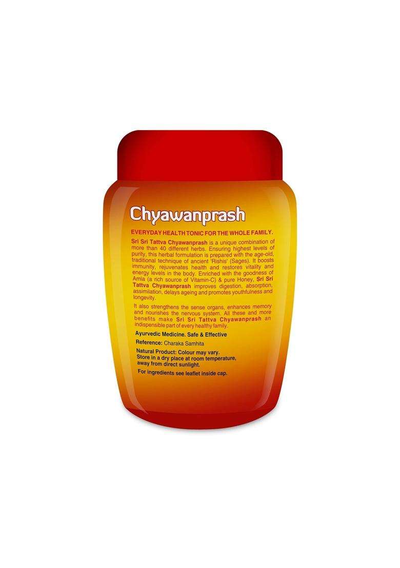 Sri Sri Tattva Herbal Chyawanprash 1 kg | Authentic Traditional Formula | Ayurvedic Immunity Booster with Amla, 40+ Herbs | Boosts Strength & Stamina - Indya
