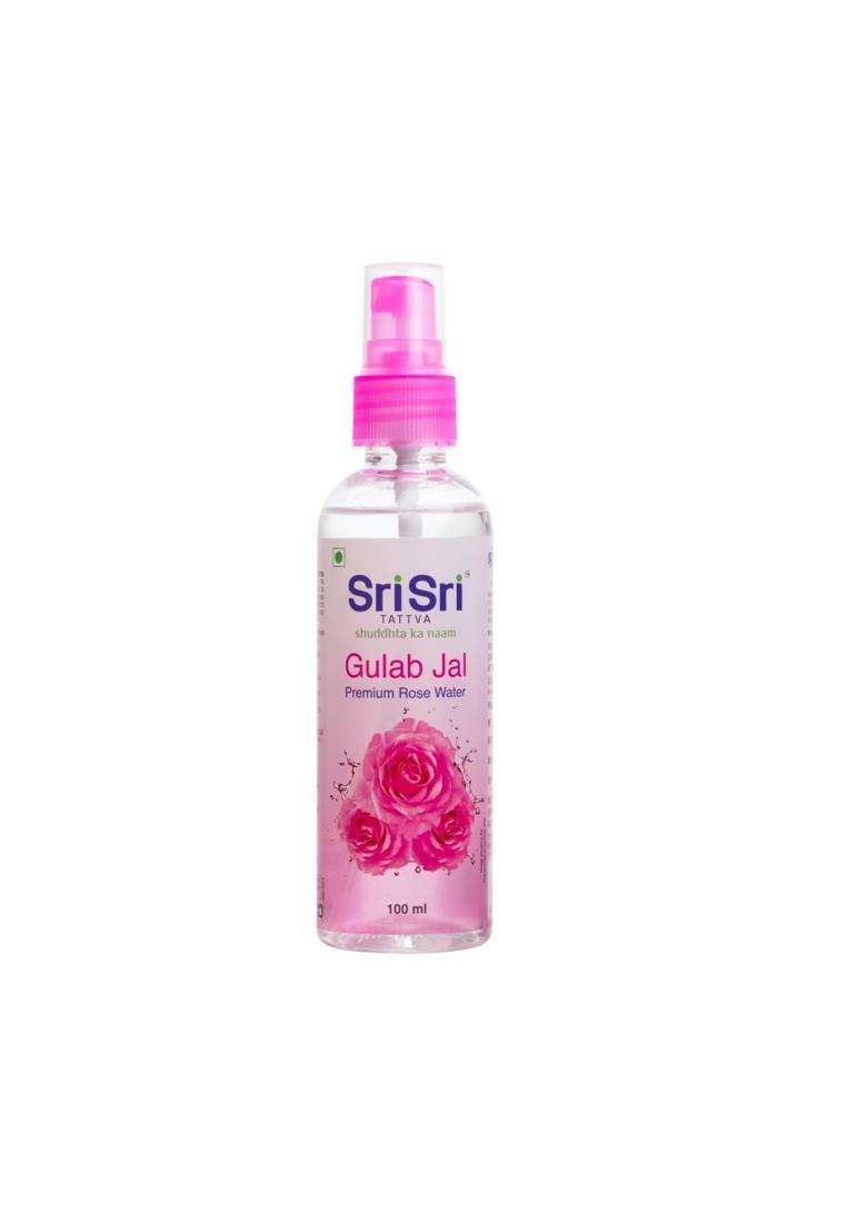 Sri Sri Tattva Gulab Jal Spray, 100 ml (Pack of 4) | Pure Rose Water Mist for Hydrated, Glowing Skin | Premium Toner & Cleanser for Soft, Smooth Skin - Indya