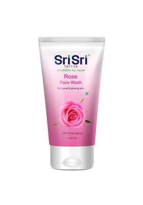 Sri Sri Tattva Rose Face Wash All Skin Types (150 ml ) (Pack of 2) | For Toned, Radiant, Glowing Skin