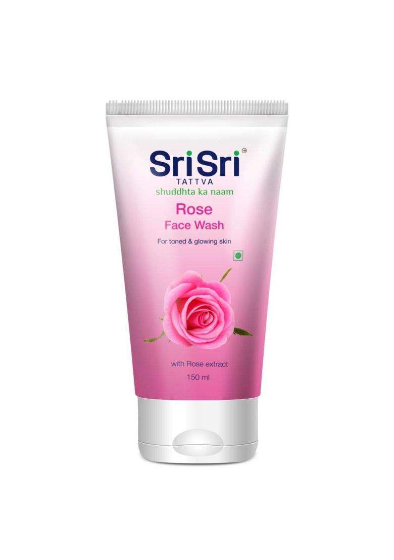 Sri Sri Tattva Rose Face Wash All Skin Types (150 ml ) (Pack of 2) | For Toned, Radiant, Glowing Skin - Indya
