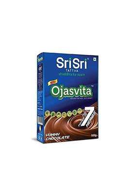 Sri Sri Tattva Ojasvita Chocolate Health Drink Mix 500g | Authentic Traditional Formula | Ayurvedic Nutrition Drink with 7 Herbs for Kids & Adults