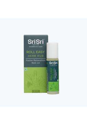 Sri Sri Tattva Roll Easy Herb Rub, 10 ml, Ayurvedic Roll-On for Headache, Cold and Joint Pain Relief | Authentic Traditional Formula