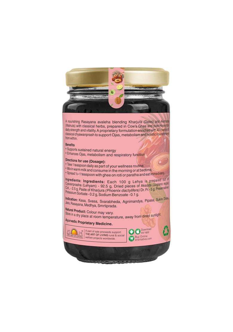 Sri Sri Tattva Dateprash with Walnuts 450g | Authentic Traditional Formula | Immunity Energy & Daily Wellness Support | Dates Walnuts Amla Ghee Honey - Indya