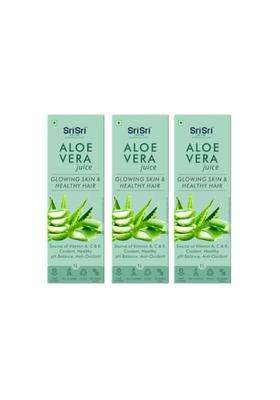 Sri Sri Tattva Aloe Vera Juice 1 L Each (Pack 3) | Natural | Supports Healthy Weight Management | Aids in Detox | Improve immunity