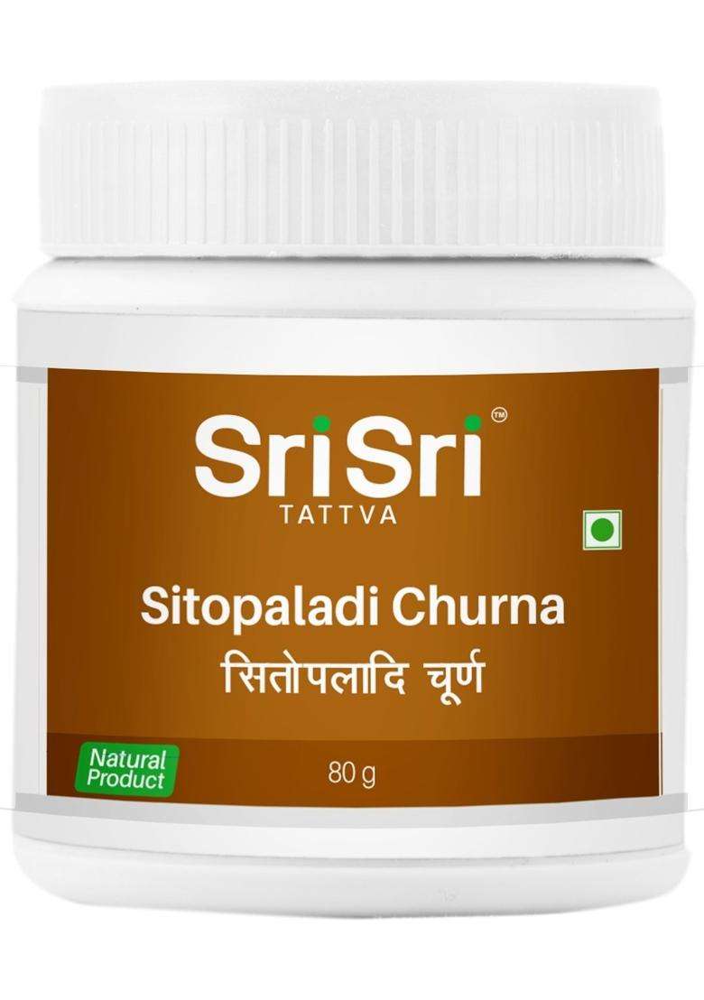 Sri Sri Tattva Sitopaladi Churna, 80 g | Authentic Ayurvedic Formula - Indya