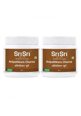 Sri Sri Tattva Avipattikara Churna 80 g (Pack of 2) | Authentic Ayurvedic Formula | Acidity, Digestion & Digestive Wellness